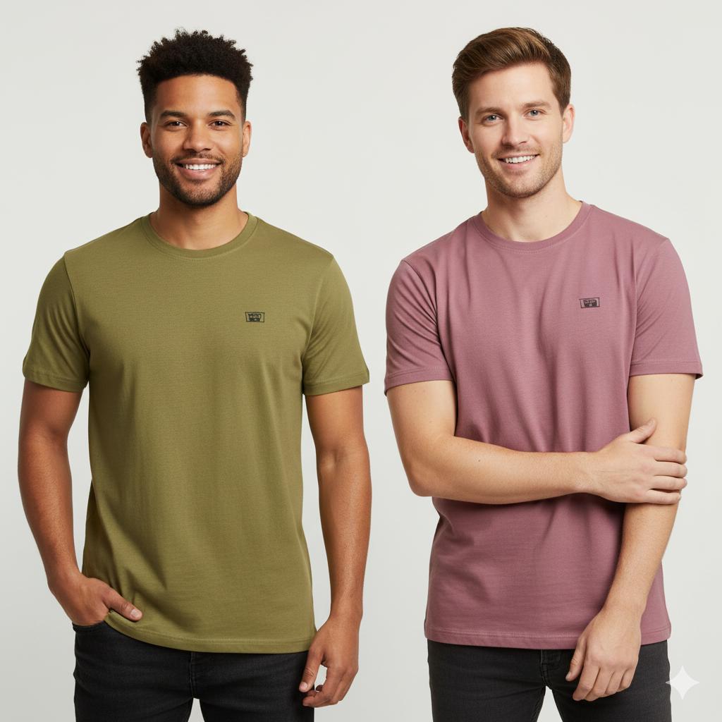 Cotton T-Shirt -( Pack 2 )